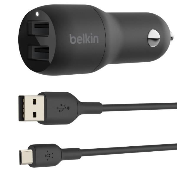 Belkin Cargador Coche Doble Usb A Cable Musb